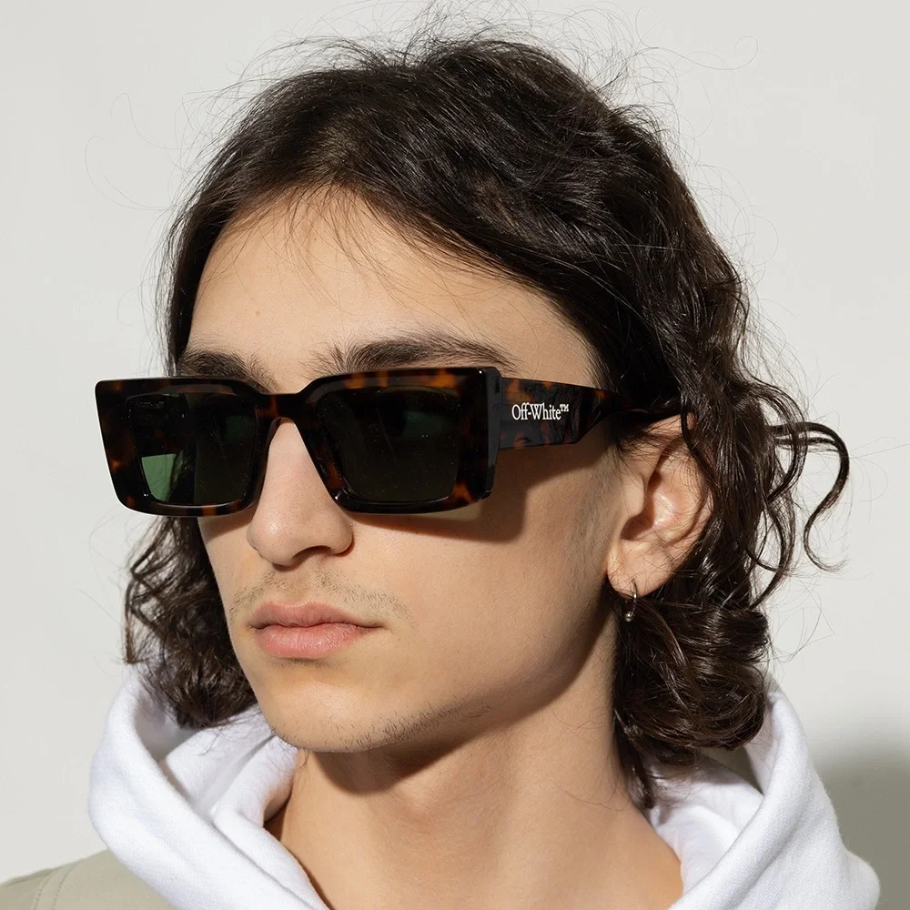 NEW OFF-WHITE SAVANNAH AF 16055 HAVANA SUNGLASSES SQUARE OERI077 6055